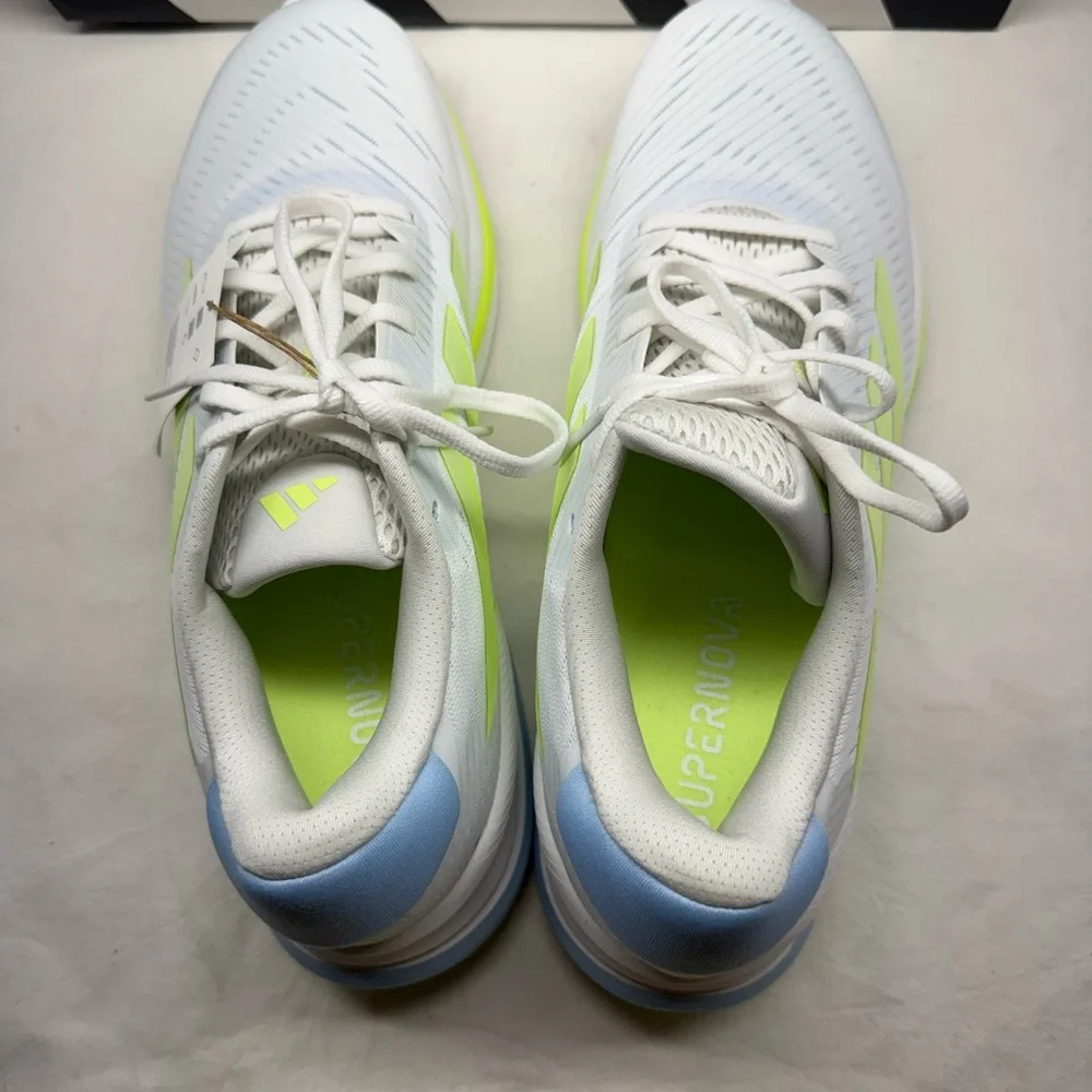 Adidas Supernova Ease M Running Shoes Men's size 11 White Silver Yellow IH0795